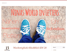 Tablet Screenshot of ninas-world-in-letters.de